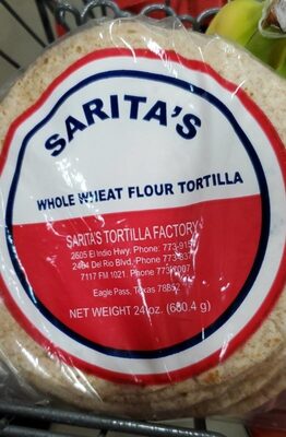Whole Wheat Flour Tortilla, Whole Wheat