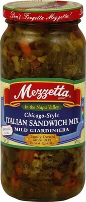 Mild Chicago Style Giardiniera Sandwich Mix, Mild Chicago Style Giardiniera