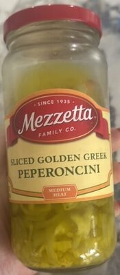 Medium Sliced Golden Greek Peperoncini, Medium
