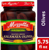 Sliced Greek Kalamata Olives, Sliced Greek Kalamata