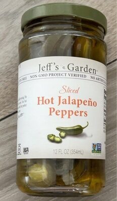 Sliced Hot Jalapeno Peppers, Hot