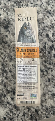 EPIC Maple Smoked Salmon Strips 20 Count