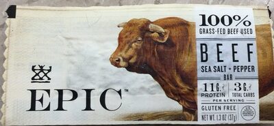 EPIC Sea Salt Pepper Beef Bar