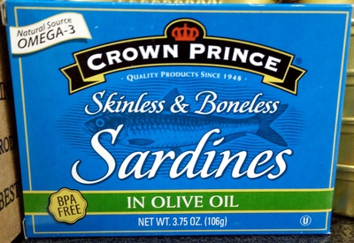 Skinless & Boneless Sardines In Olive Oil, Olive Oil