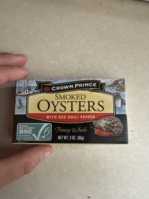 Mildly Spiced Smoked Oysters With Red Chili Pepper, Mildly Spiced