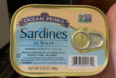 Sardines In Water, Water