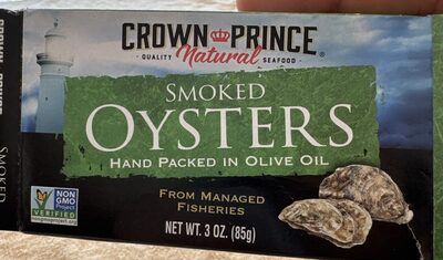 Smoked Oysters Hand Packed In Olive Oil, Smoked Olive Oil
