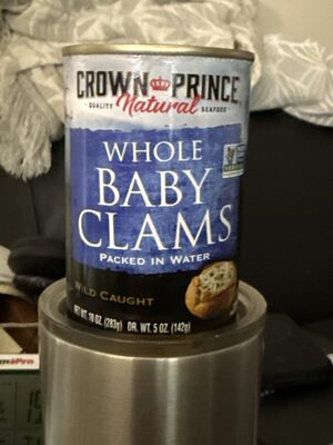 Whole Baby Clams Packed In Water