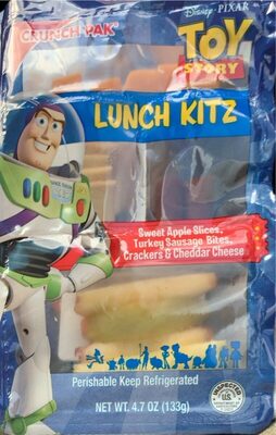 Sweet Apple Slices, Turkey Bites, Crackers & Cheddar Cheese Lunch Kitz, Sweet Apple Slices, Turkey Bites, Crackers & Cheddar Cheese