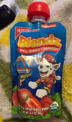 Apple-Spinach-Strawberry Blendz Fruit & Vegetable Puree, Apple-Spinach-Strawberry