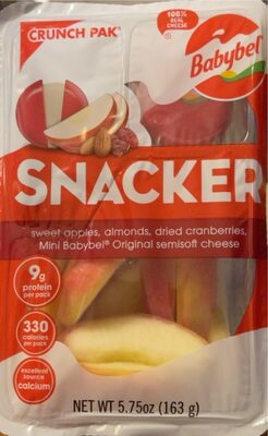 Sweet Apples, Almonds, Dried Cranberries Mini Babybe Orignial Semisoft Cheese Snackers
