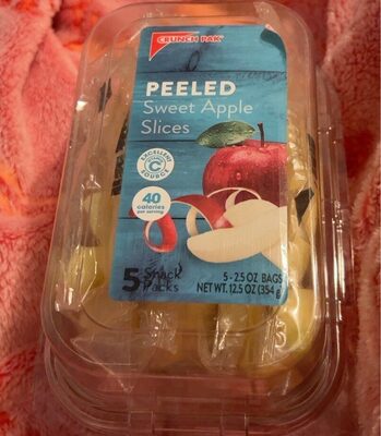Peeled Sweet Apple Slices