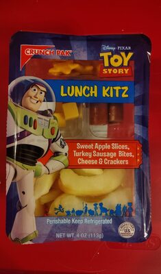 Sweet Apple Slices, Turkey Sausage Bites, Cheese & Crackers Lunch Kitz, Sweet Apple Slices, Turkey Sausage Bites, Cheese & Crackers