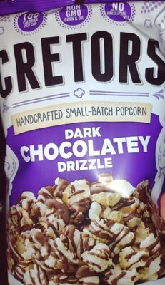 Dark Chocolatey Drizzle Flavored Popped Corn, Dark Chocolatey Drizzle