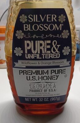 Wildflower & Orange Blossom Pure & Unfiltered Premium Honey, Wildflower & Orange