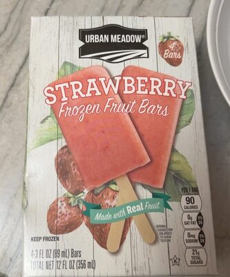 Strawberry Frozen Fruit Bars, Strawberry