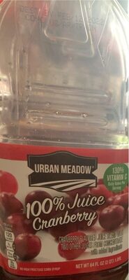Cranberry Flavored 100% Juice Blend With Two Other Juices From Concentrate, Cranberry