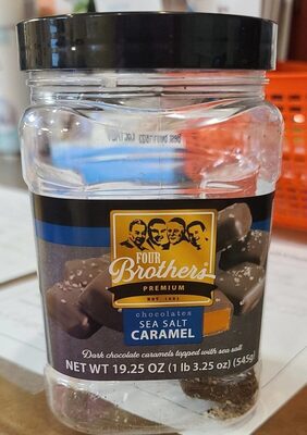 Dark Chocolate Caramels Topped With Sea Salt Premium Chocolates, Sea Salt Caramel