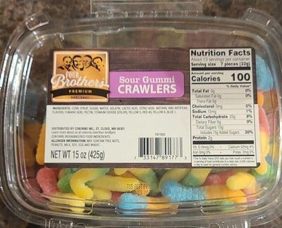 Sour Gummi Crawlers Candy, Sour Gummi Crawlers