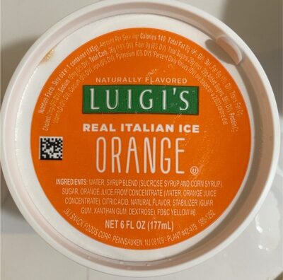 Orange Real Italian Ice, Orange