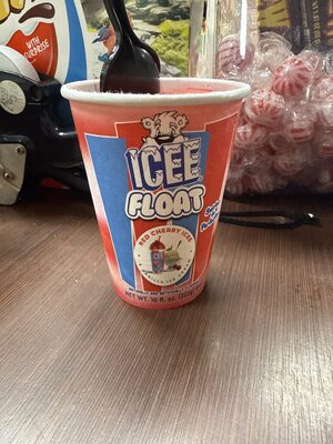 Red Cherry Icee & Vanilla Ice Cream, Red Cherry & Vanilla
