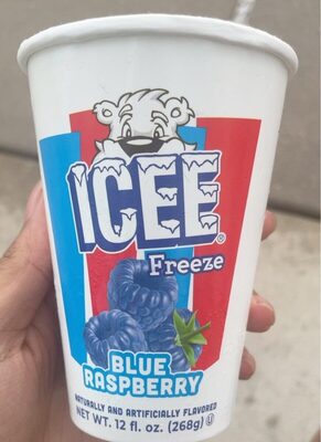 Blue Raspberry Flavored Freeze Ice Cream, Blue Raspberry