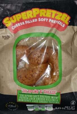 Jalapeno & Cheese Stuffed Soft Pretzels, Jalapeno & Cheese