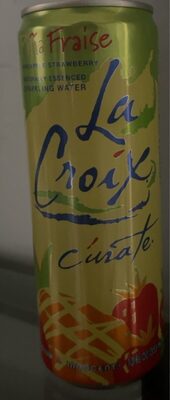 La Croix, Curate, Naturally Essenced Sparkling Water, Pineapple Strawberry