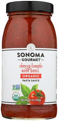 Cherry Tomato With Basil Organic Sauce, Cherry Tomato With Basil