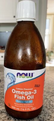 Omega-3 Natural Fish Oil, Lemon, Lemon