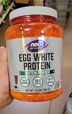 Egg White Protein 20 G With Bcaas Powder, Creamy Chocolate, Creamy Chocolate