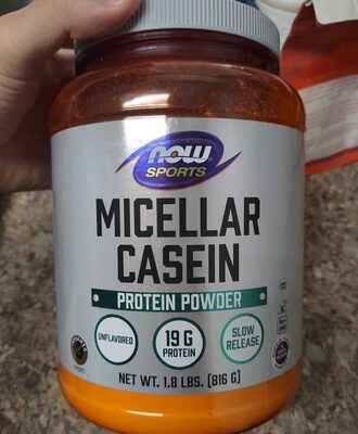 Micellar Casein 19 G Protein Powder, Unflavored, Unflavored