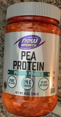 Pea Protein 24 G Protein Powder, Pure Unflavored, Pure Unflavored