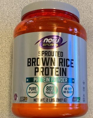 Sprouted Brown Rice Protein 80% Protein Powder, Pure Unflavored, Pure Unflavored