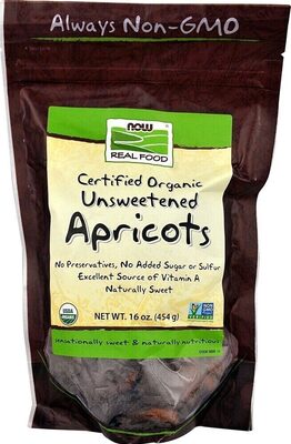 Unsweetened Organic Apricots, Unsweetened