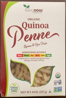 Organic Quinoa & Rice Pasta, Penne