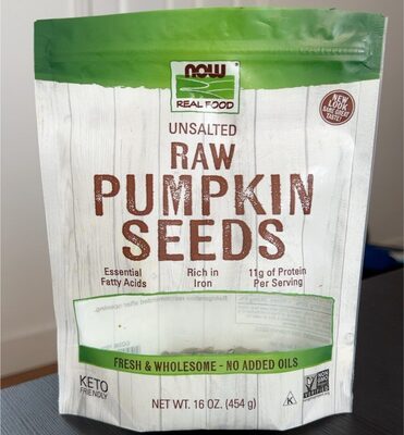 Unsalted Raw Pumpkin Seeds, Unsalted