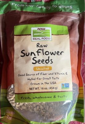 Unsalted Raw Sunflower Seeds, Unsalted