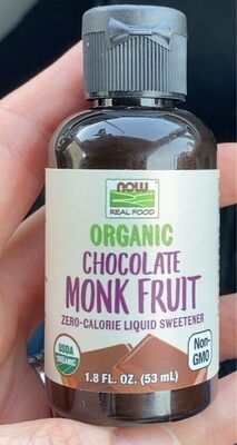 Chocolate Monk Fruit Organic Zero-Calorie Liquid Sweetener, Chocolate Monk Fruit
