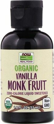 Vanilla Monk Fruit Organic Zero-Calorie Liquid Sweetener, Vanilla Monk Fruit