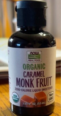 Caramel Monk Fruit Organic Zero-Calorie Liquid Sweetener, Caramel Monk Fruit