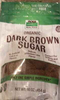 Dark Brown Organic Sugar, Dark Brown
