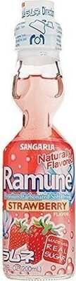 Sangaria, Ramune Premium Carbonated Soft Drink, Strawberry, Strawberry
