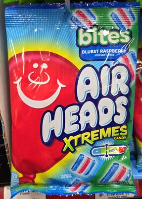 Xtremes Bites, Soft & Chewy Candy, Bluest Raspberry