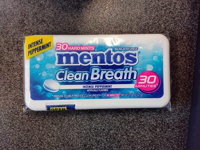 Sugar Free Hard Mints Clean Breath Artificial Flavor Peppermint With Green Tea Extract, Peppermint