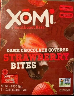 Strawberry Dark Chocolate Covered Bites, Strawberry