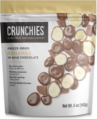 Freeze-Dried Bananas In Milk Chocolate, Milk Chocolate