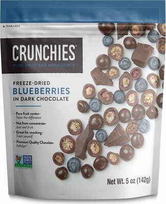 Freeze-Dried Blueberries In Dark Chocolate, Dark Chocolate