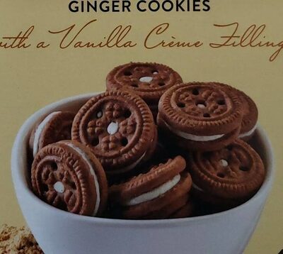 Ginger & Vanilla Sandwich Mini Ginger Creme Cookies, Ginger & Vanilla