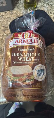 100% Whole Wheat Country Style Bread, 100% Whole Wheat